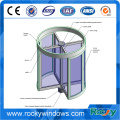 Laminated glass revolving doors